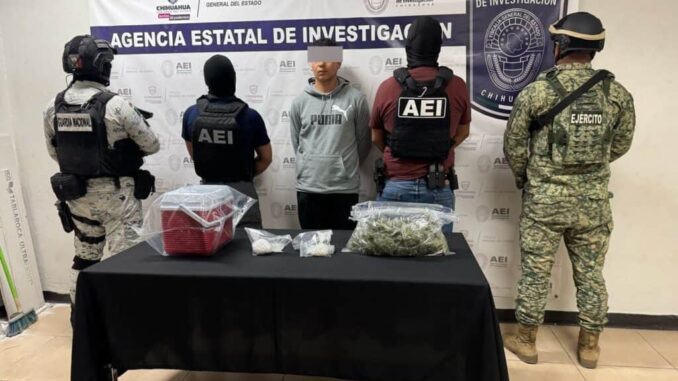 Detiene AEI a presunto narcomenudista en la colonia Fronteriza