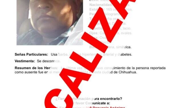 Localiza Fiscalía a masculino con reporte de ausencia interpuesto en Camargo