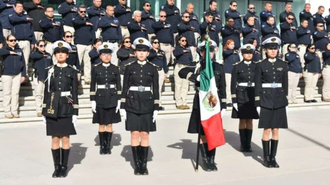 Promueve GOECHI valores cívicos con honores a la bandera en la Fiscalía Zona Norte