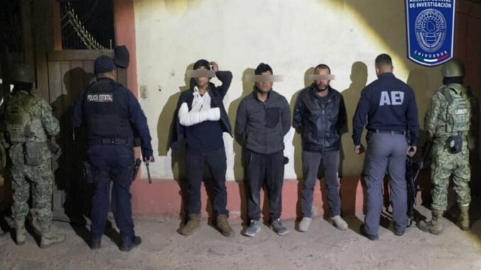 Detiene Célula BOI en Guachochi a tres presuntos homicidas de chofer de plataforma