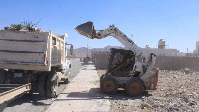 Limpia Gobierno Municipal más de 300 mil m2 de terrenos baldíos y tiraderos clandestinos durante febrero