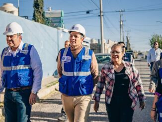 Supervisa alcalde Bonilla pavimentación de calle de la colonia José Vasconcelos