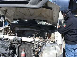 Realiza FGE operativo en yonkes en búsqueda de vehículos con reporte de robo en Cd. Juárez