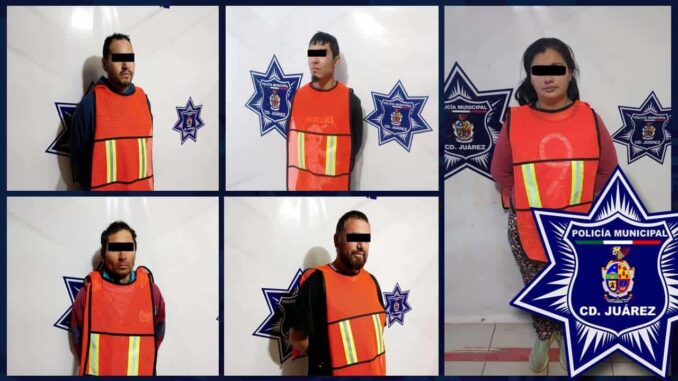 Detienen a 5 por cometer violencia familiar