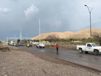 Cierran autoridades carretera Chihuahua-Aldama por deslave