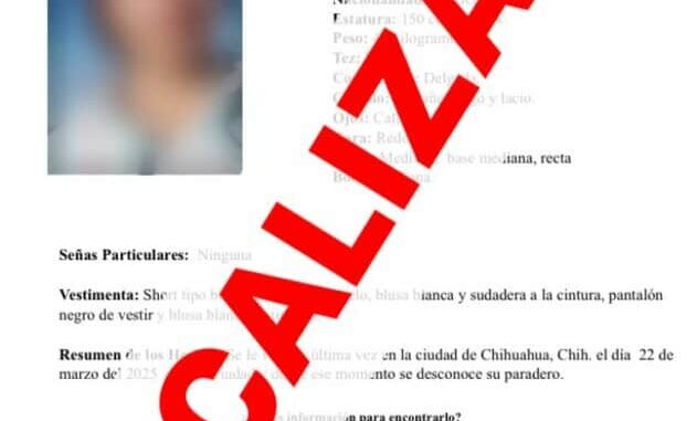 Localiza FEM a dos mujeres con reporte de ausencia en Chihuahua