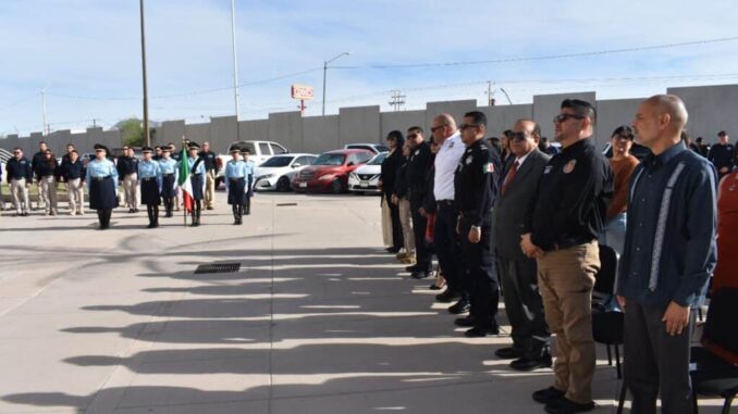 Durante honores a la bandera, FGE rinde tributo a policías ministeriales caídos en cumplimiento de su deber