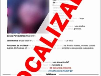 Encuentra FEM sana y salva a la adolescente Luna Mariely reportada en Ciudad Juárez