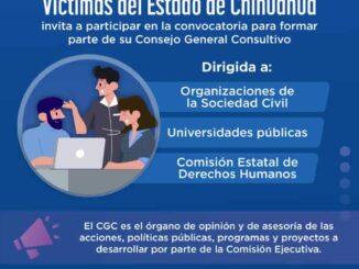 Emite Gobierno del Estado convocatoria para conformación del Consejo General Consultivo de la CEAVE