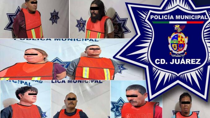 Detienen a 8 por cometer violencia familiar