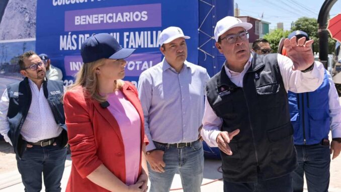 Maru Campos impulsa desarrollo en Delicias con obras de infraestructura hidráulica