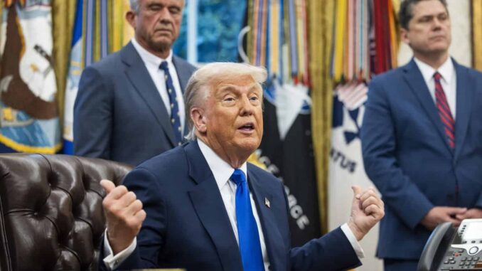 Trump dice que México y Canadá no respetan el T-MEC y que pronto se renegociará