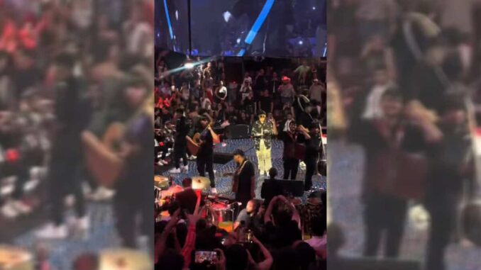 #Video Apagan sonido a Junior H en Aguascalientes por cantar narcocorrido