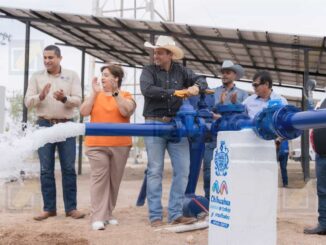 Inaugura alcalde Bonilla reubicación de pozo de agua en El Sauz