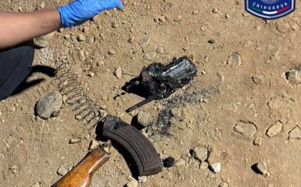 Localizan vehículo calcinado y casquillos percutidos tras evento en Guachochi