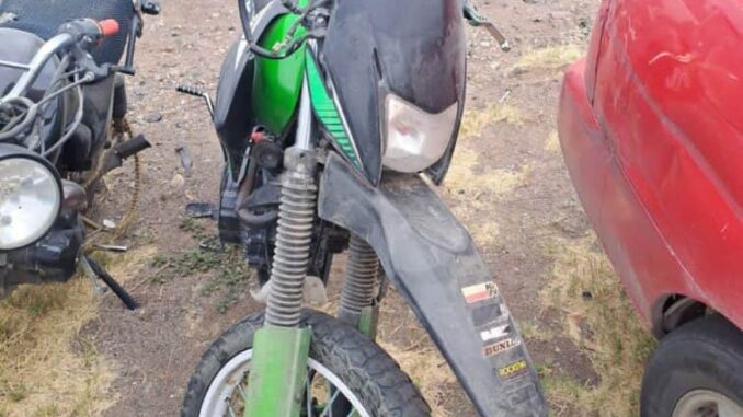 Recupera AEI motocicleta con reporte de robo en Parral