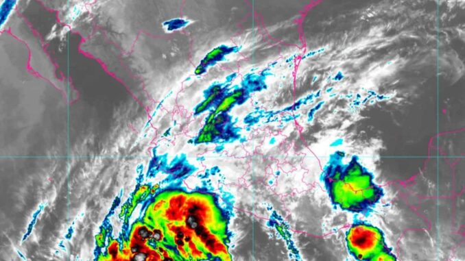 SMN prevé que el ciclón tropical Uno-E provoque lluvias muy fuertes en 4 estados