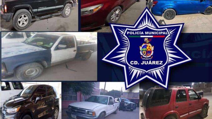 Recuperan 7 vehículos robados en las últimas 24 horas