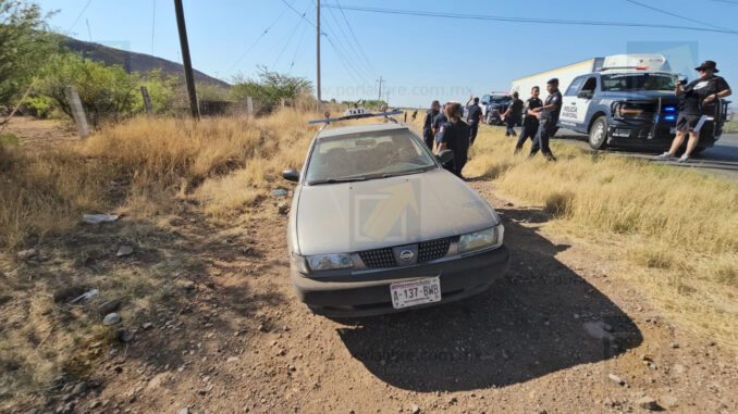 Policía municipal detiene a asaltante de taxi tras persecución en carretera a Delicias