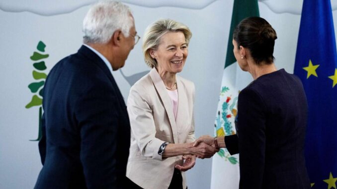 Sheinbaum conversa con Von der Leyen sobre tratado comercial y la invita a México