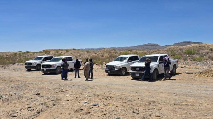 Familiares de desaparecidos, colectivos y la FGE realizan búsqueda y rastreo en inmediaciones del arroyo El Navajo