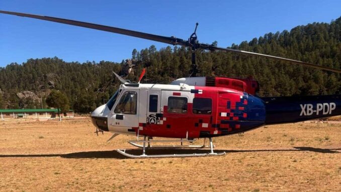 Inician autoridades reconocimiento aéreo ante incendios forestales en Ocampo