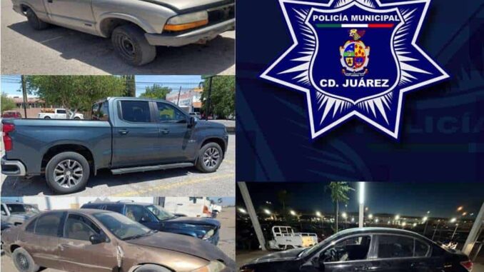 Recuperan cuatro vehículos con reporte de robo