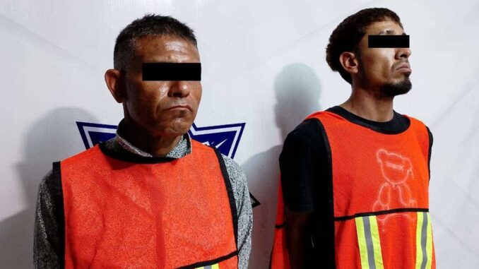 Detienen a dos con cristal; los investigan por varios robos