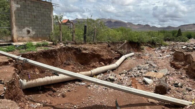 Repara JMAS Chihuahua conducción del tanque Norte 2