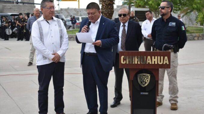 Encabeza Fiscal César Jáuregui ceremonia cívica en explanada de Fiscalía Zona Norte