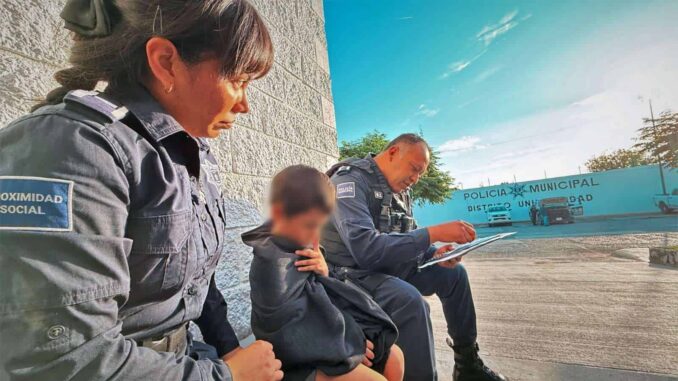 Resguardan a niño que deambulaba solo en calles de Infonavit Solidaridad