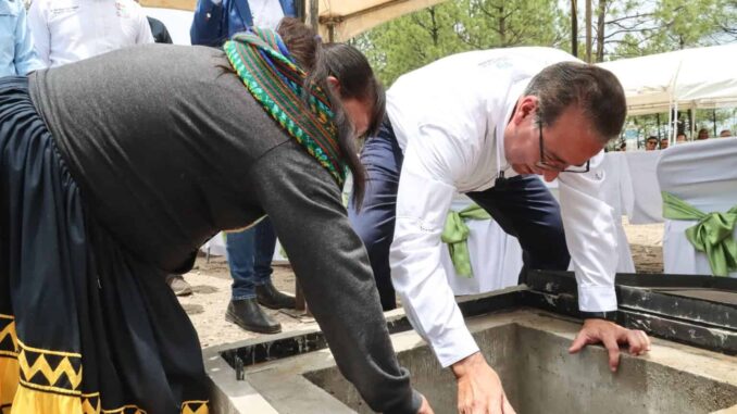 Entrega JCAS sistema colectivo de agua potable en la comunidad de Hueachi en Guachochi