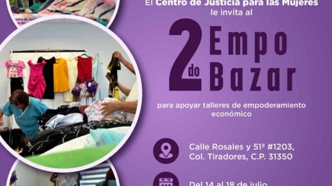 Invita CEJUM a la ciudadanía al Empo Bazar