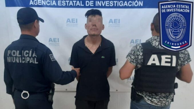 Detienen AEI y Policía Municipal a masculino por delitos contra la salud en Parral