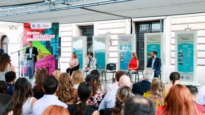 Presenta alcalde Bonilla tótems con información turística que instalarán en puntos de interés del Centro Histórico