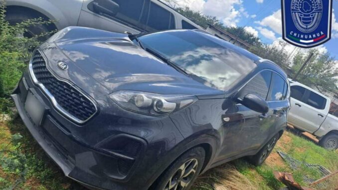 Recupera AEI camioneta que fue robada en el municipio de Allende