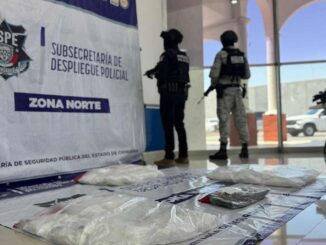 Aseguran más de 26 kilos de metanfetamina en operativo en conjunto en Juárez