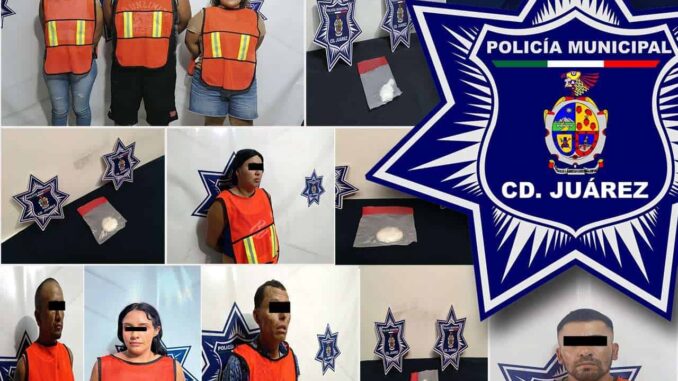 Arrestan a ocho por narcomenudeo en distintas colonias de Juárez