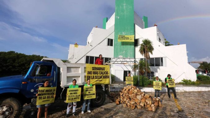 Semarnat niega que haya dado permisos para extraer mineral pétreo en el sureste del país
