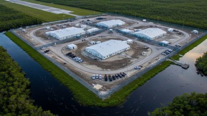 Iglesia católica en Florida tacha de «corrosivo» el centro migratorio ‘ Alligator Alcatraz ‘