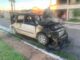 Se incendia camioneta frente a parque en Villas del Rey