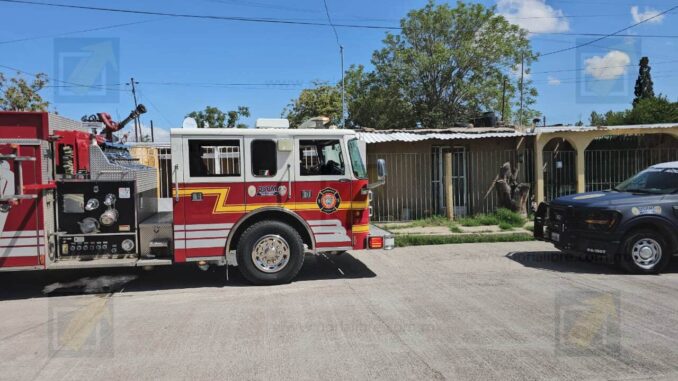 Controlan conato de incendio en vivienda de la colonia Villa