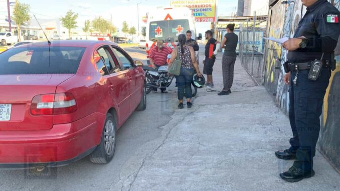 Choque fuga en colonia Deportistas deja a motociclista herido