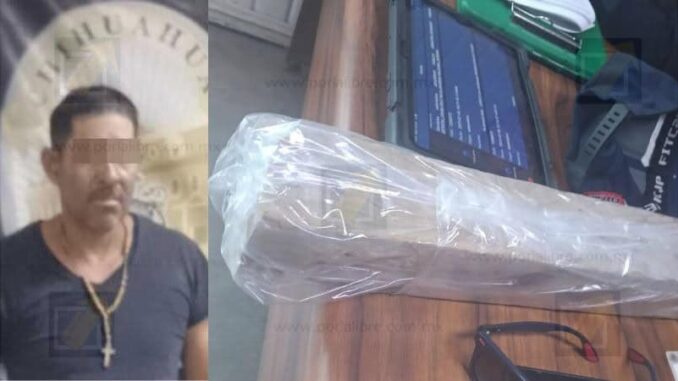 Detienen a hombre por agredir a tablazos a un amigo en la colonia María Luisa