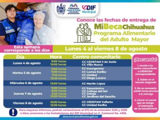 Informa DIF Municipal lugares para acudir por tu apoyo PAAM del 4 al 8 de julio