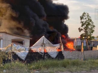 Se registra incendio bodega en la colonia Valles de Chihuahua