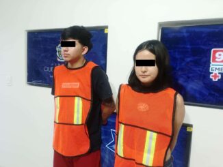 Detienen a pareja con vehículo robado y mariguana