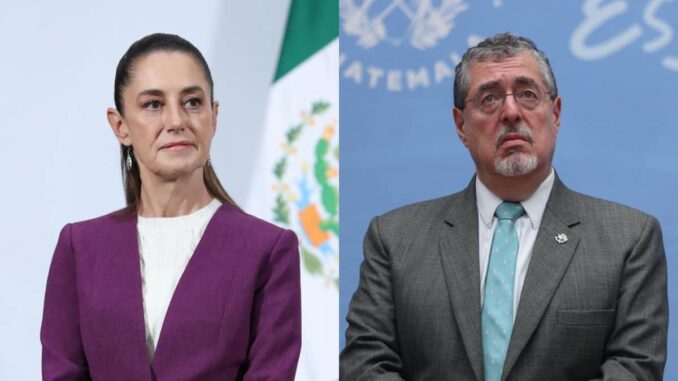 Seguridad fronteriza, clave en la reunión entre Sheinbaum y Arévalo