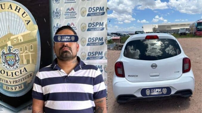 Capturan al asaltante del “March blanco»; le aseguran el vehículo