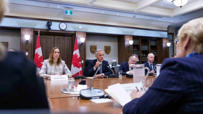 El primer ministro de Canadá habla con senadores de EE.UU. para acercar posturas comerciales